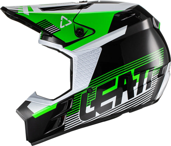 Leatt Moto 3.5 V.22 Motocross Helmet MX Black/Green/White