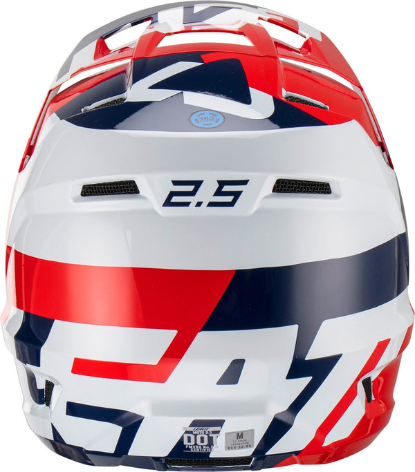 LEATT 头盔 2.5 Tricolor Motocross Helmet White/Red/Blue