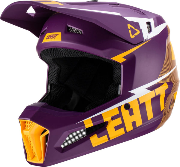 LEATT 头盔 3.5 Bolt Motocross Helmet with Goggles Purple