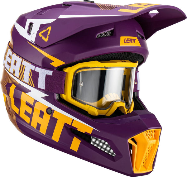 LEATT 头盔 3.5 Bolt Jugend Motocross Helmet with Goggles