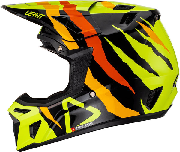 LEATT 头盔 8.5 Tiger Motocross Helmet with Goggles Black/Yellow
