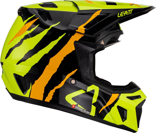 LEATT 头盔 8.5 Tiger Motocross Helmet with Goggles Black/Yellow