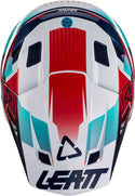 LEATT 头盔 Moto 8.5 V22 Composite Motocross Helmet with Goggles Blue/Red