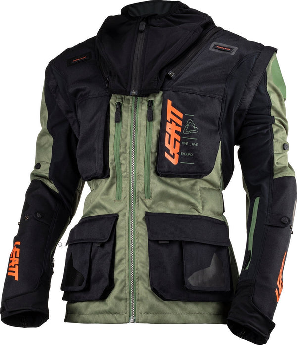 LEATT 骑行夹克 5.5 Enduro 2023 Motocross Jacket Black/Green