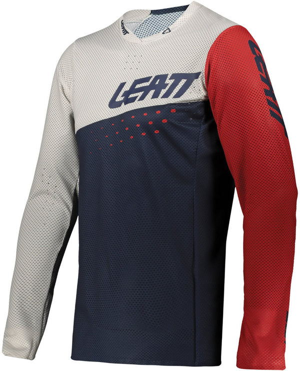 Leatt MTB Gravity 4.0 Kids Bicycle Jersey Blue/White