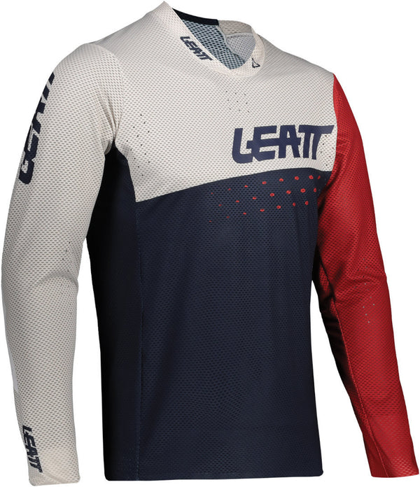 Leatt MTB Gravity 4.0 Kids Bicycle Jersey Blue/White