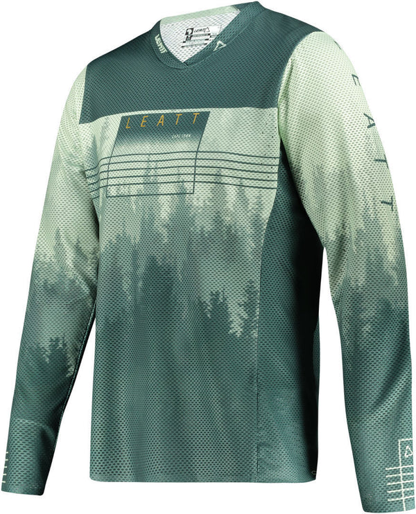 Leatt MTB Gravity 4.0 Bicycle Jersey Light Green/Dark Green