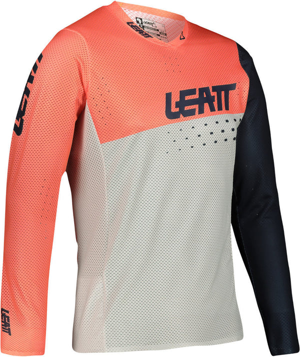 Leatt MTB Gravity 4.0 Kids Bicycle Jersey White/Orange