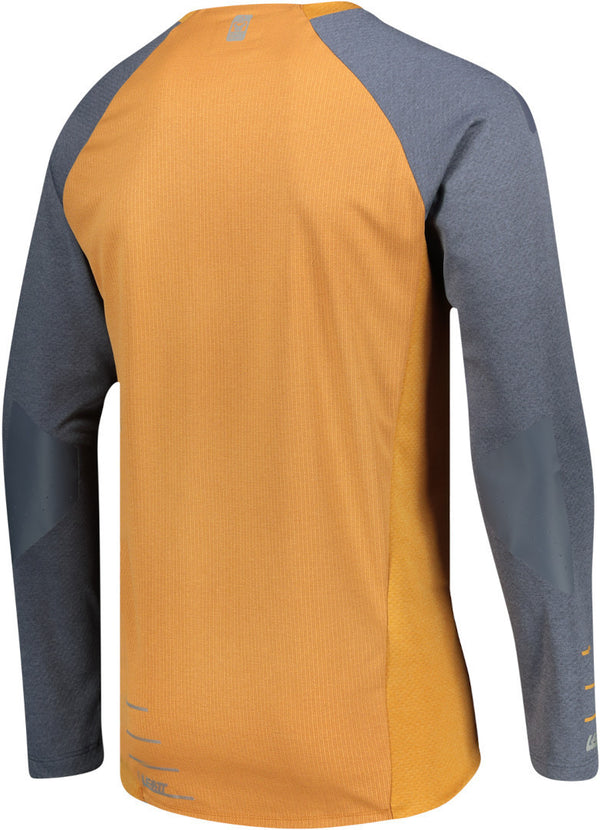 Leatt DBX 5.0 MTB LS Bicycle Jersey Orange/Grey