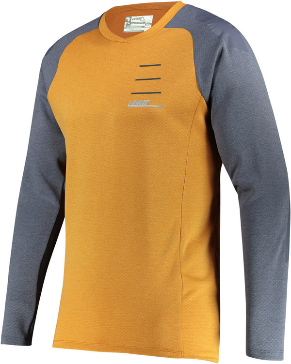 Leatt DBX 5.0 MTB LS Bicycle Jersey Orange/Grey
