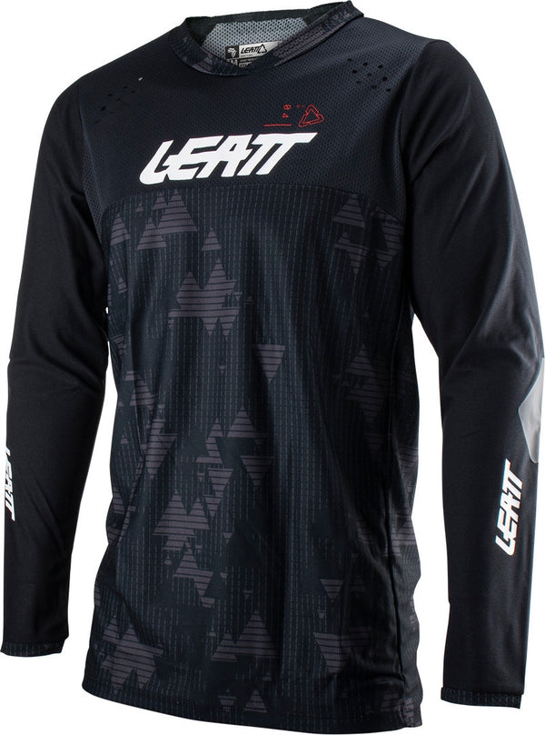 LEATT 骑行衣 4.5 Enduro Digital Motocross Jersey Black