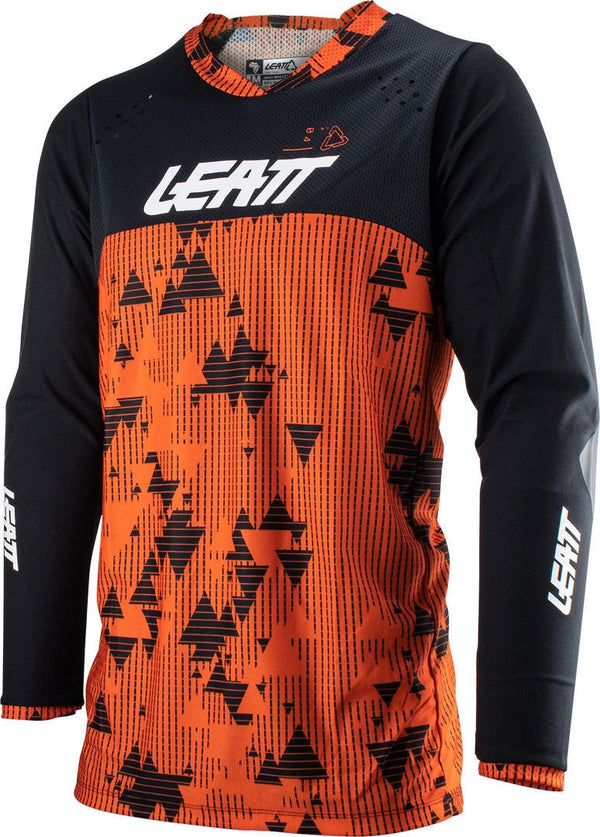 LEATT 骑行衣 4.5 Enduro Digital Motocross Jersey Black/Orange
