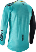 LEATT 骑行衣 5.5 Ultraweld Contrast Motocross Jersey Black/Cyan