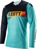 LEATT 骑行衣 5.5 Ultraweld Contrast Motocross Jersey Black/Cyan