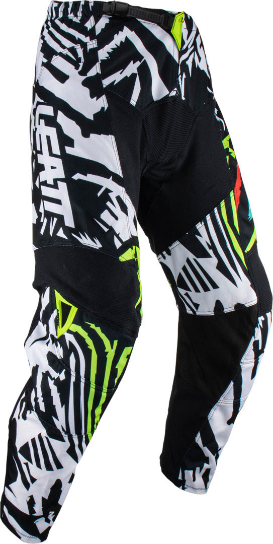 LEATT 骑行裤 3.5 Zebra Motocross Jersey and Pants Set Black/White