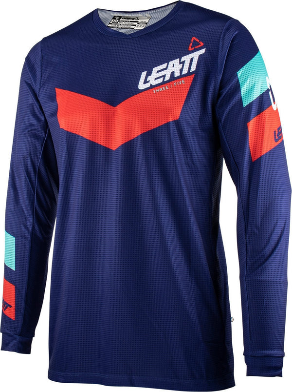 LEATT 骑行裤 3.5 Ride 2023 Motocross Jersey and Pants Set Blue/Red