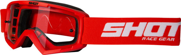Shot Rocket Kids Motocross Goggles Red