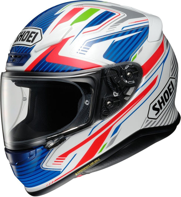 Shoei NXR Stab Helmet Blue/White