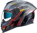 Nexx SX.100R Gridline Helmet Gray/Red