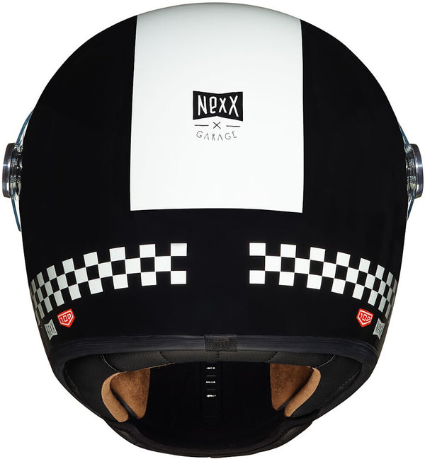 Nexx X.G100R Finish Line Helmet Black/White
