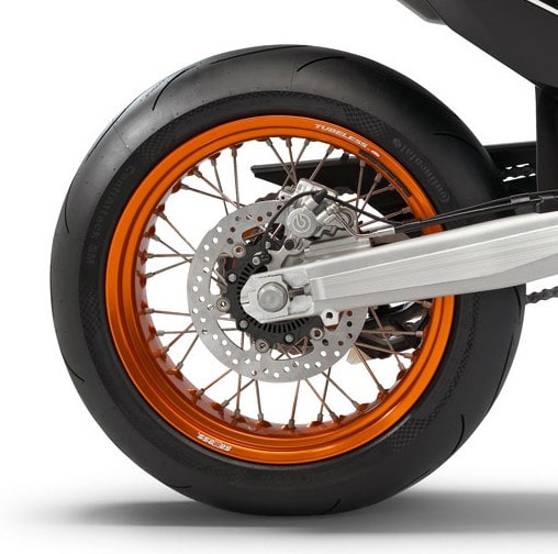 KTM Rear Wheel 5x17" Tubeless (Orange Rim/Black Hub) KTM 690 SMC 2008-2011