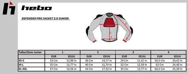 Hebo 青少年款 护甲衣 Defender Pro Jacket Junior H