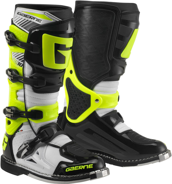 Gaerne SG-10 Motocross Boots Black/White/Green