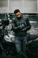 HolyFreedom Due Motorcycle Leather Jacket Dark Green