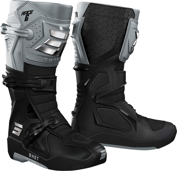 Shot Race 6 Motocross Boots Black/Gray