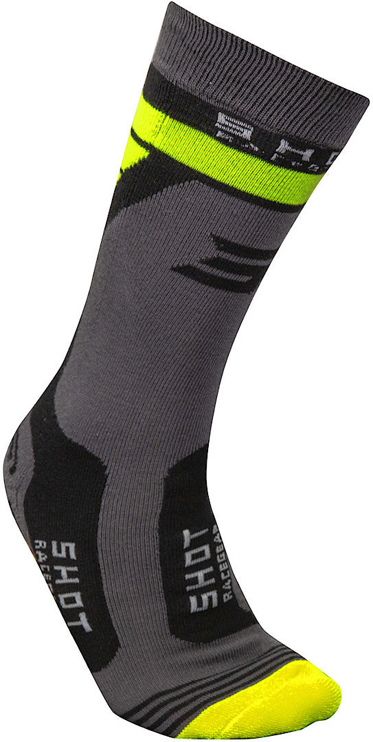 Shot Race 2.0 Kids Motocross Socks Black/Yellow