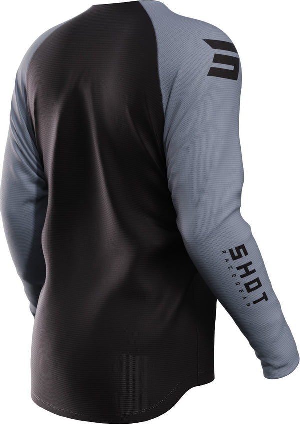 Shot Raw Escape Motocross Jersey Black/Grey