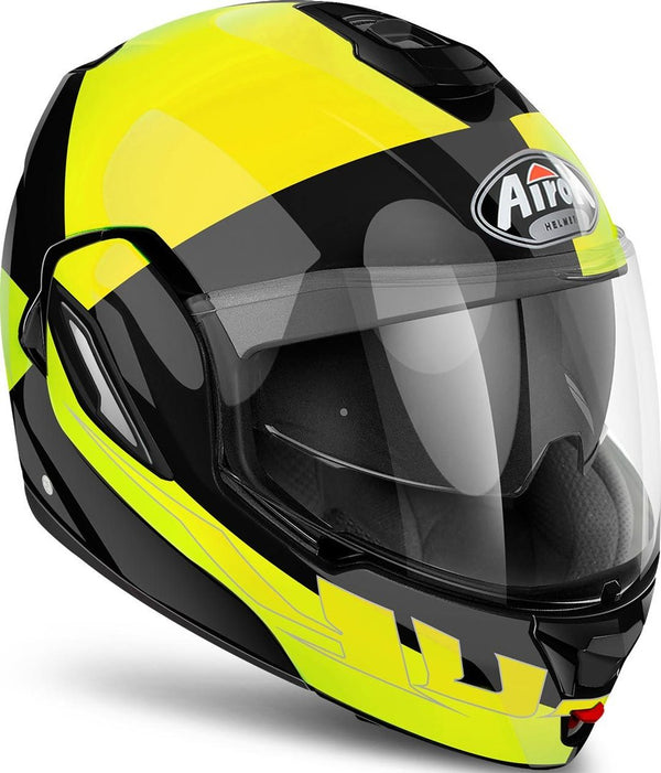 Airoh Rev Fusion Flip-Up Helmet Black/Yellow
