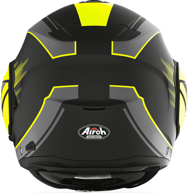 Airoh Rev 19 Ikon Helmet, Flip-Up Helmet, Modular Helm Black/Yellow