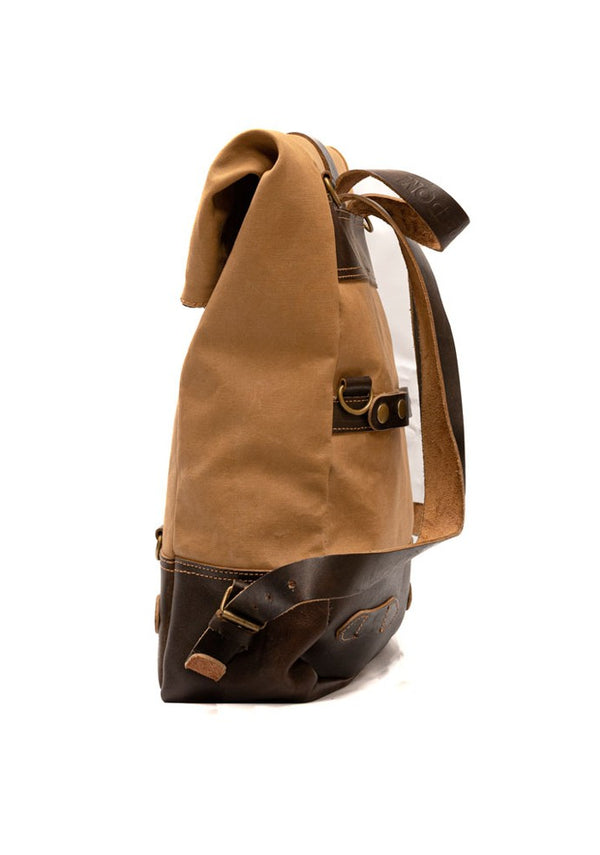 HolyFreedom Roll-Top Backpack Brown