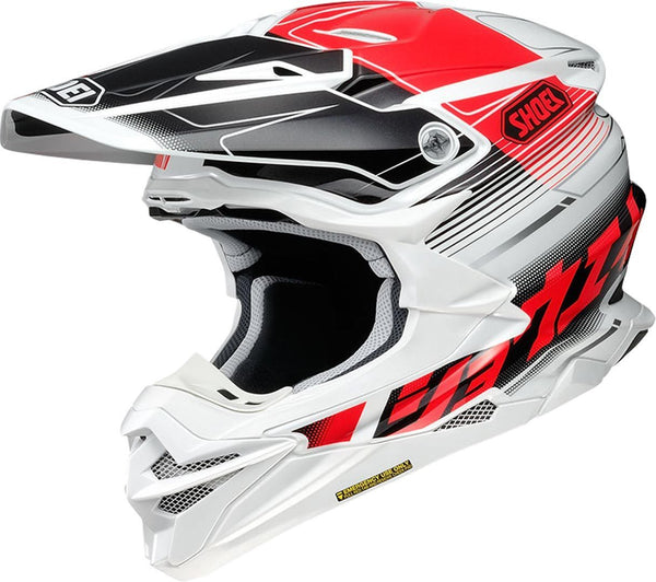 Shoei VFX-WR Zinger Motocross Helmet White/Red/Black