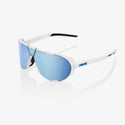 100% 运动眼镜 100% Westcraft Soft Tact 白 Hiper 蓝 Multilayer Mirror Lens
