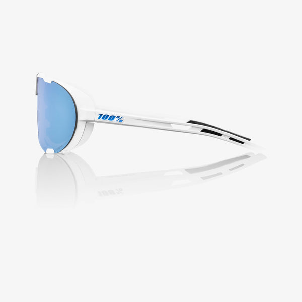 100% 运动眼镜 100% Westcraft Soft Tact 白 Hiper 蓝 Multilayer Mirror Lens