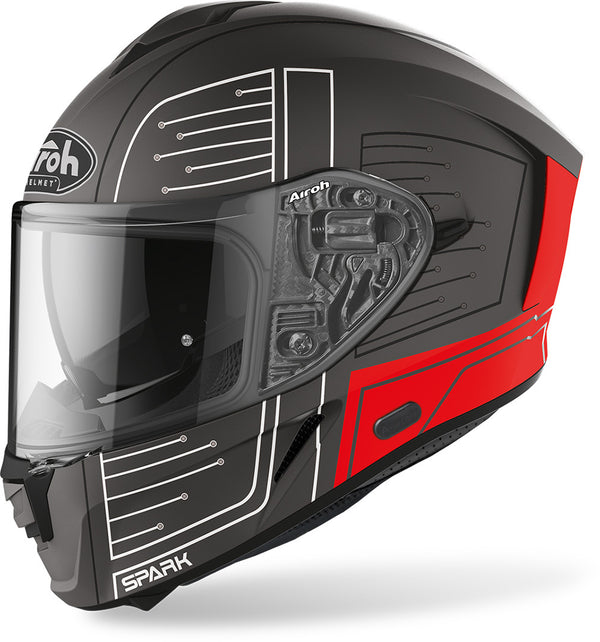 Airoh Spark Cyrcuit Helmet Black/Red