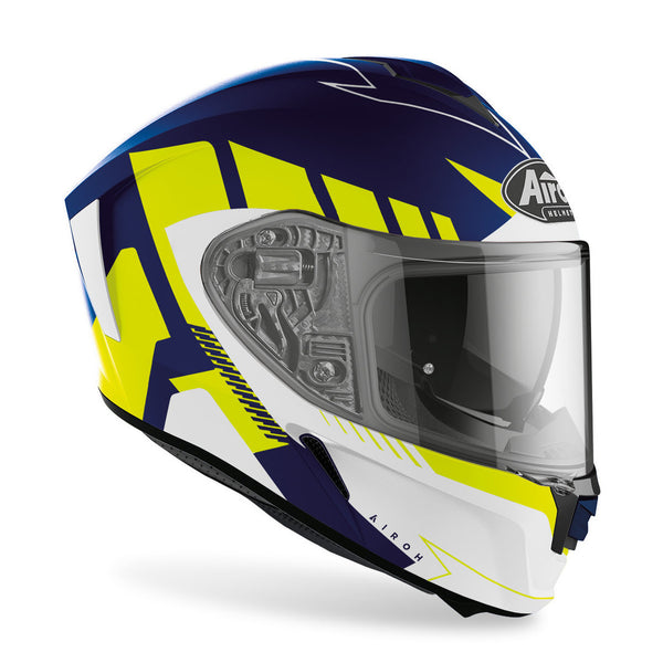 Airoh Spark Rise Helmet Blue/Yellow