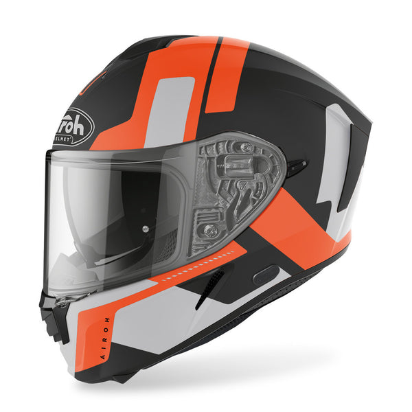Airoh Spark Shogun Helmet Black Matt/Orange