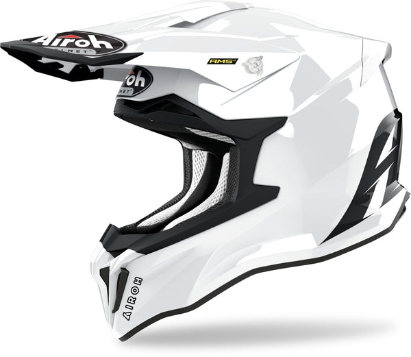 Airoh Strycker Color Carbon Motocross Helmet White