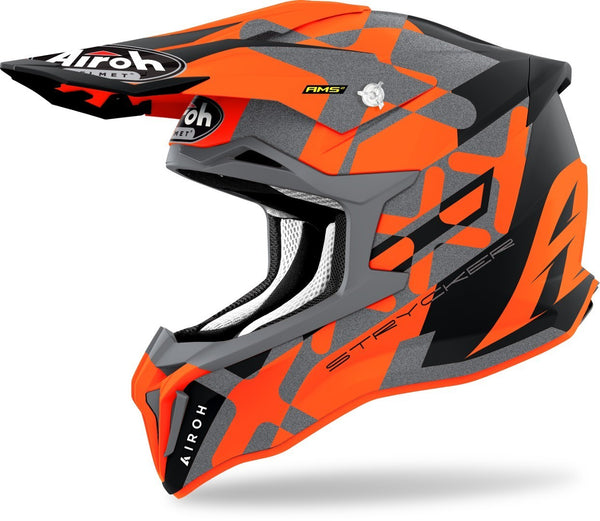 Airoh Strycker XXX Carbon Motocross Helmet Orange Matt
