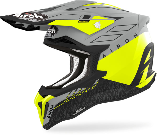 AIROH 头盔 Strycker Skin Motocross Helmet Yellow Matt