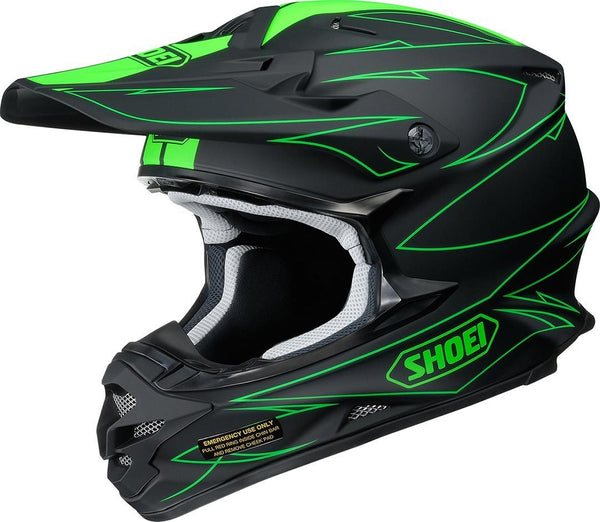 Shoei VFX-W Hectic Cross Helmet Black/Green