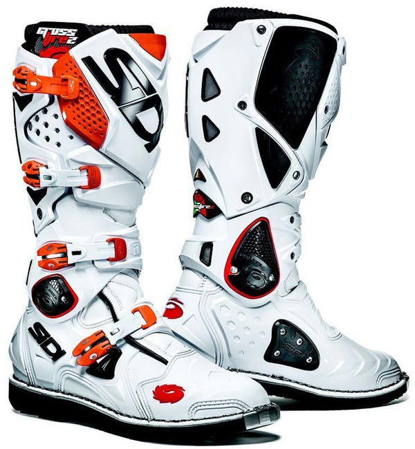 Sidi Crossfire 2 Motocross Boots White/Orange
