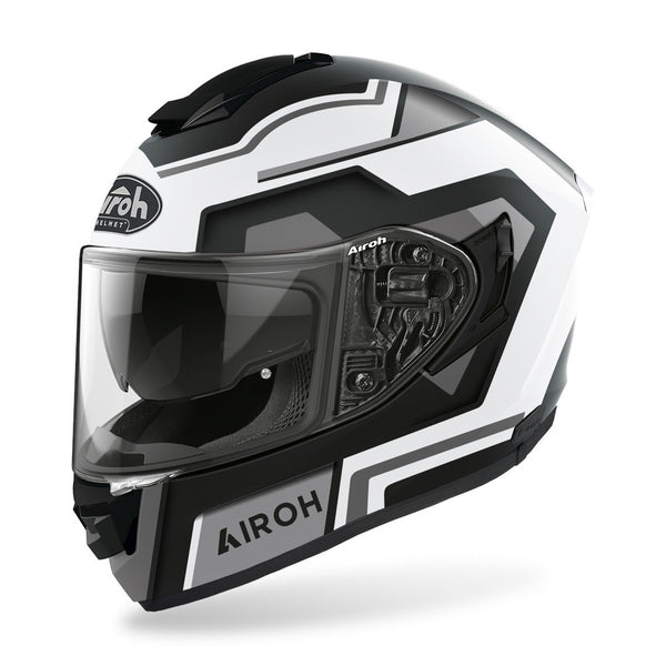 Airoh ST.501 Square Helmet Black Matt/White
