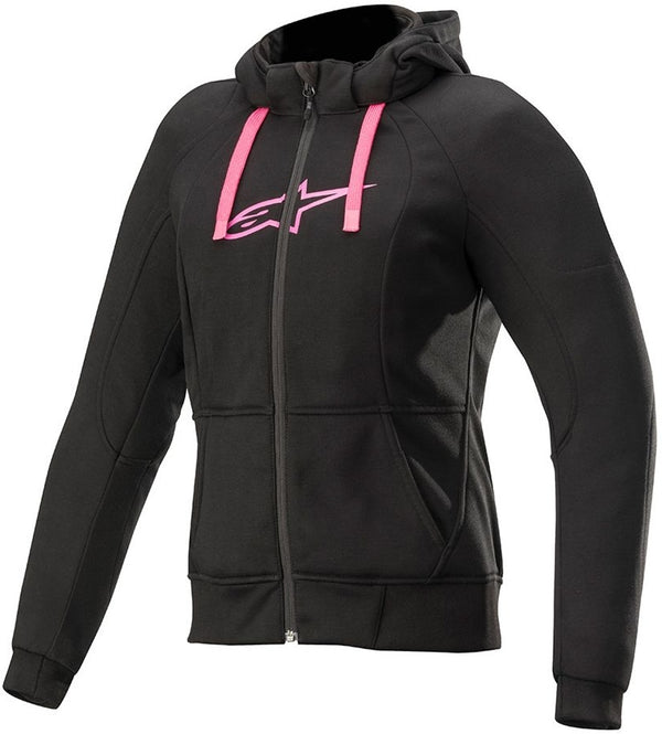 ALPINESTARS 骑行夹克 Stella Chrome Sport Ladies Motorcycle Hoodie Black/Pink
