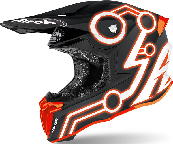 Airoh Twist 2.0 Neon Motocross Helmet Orange