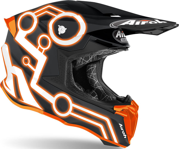 Airoh Twist 2.0 Neon Motocross Helmet Orange