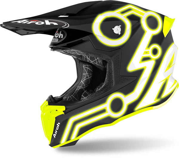 Airoh Twist 2.0 Neon Motocross Helmet Yellow